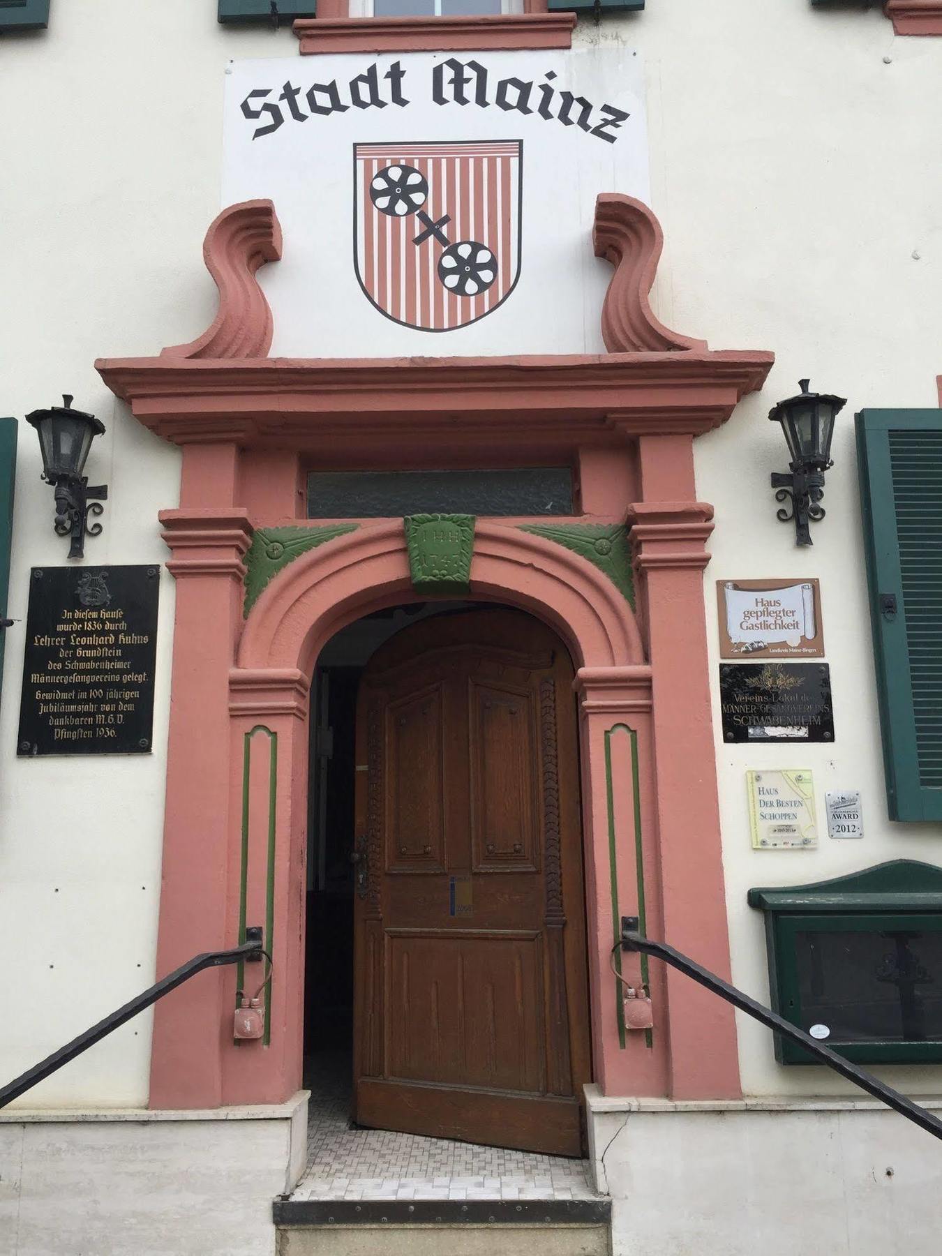 Hotel Stadt Mainz Schwabenheim an der Selz Bagian luar foto